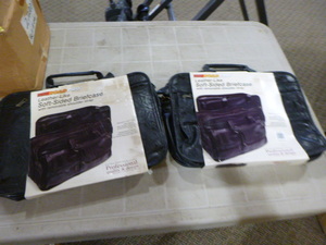 lot 170 image: 2 Road Pro Leather-Like Soft-Sided Briefcases