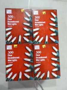 lot 175 image: 4 Boxes of Home Accents Clear Incandescent Mini Lights
