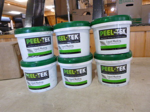 lot 209 image: 6 Containers of Peel-Tek Liquid Masking