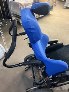 lot 30 image: MSRP $4000 Sunrise Medical Quickie TS Tilt In Space Wheelchair With Extra Soft Padding - Great Working Condition - Needs A Little Clean Up