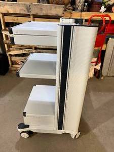 lot 43 image: 3 Tier AV Cart With Drawer - Great Condition