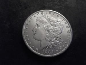 1884 O Morgan Silver Dollar