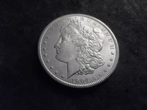 1904 O Morgan Silver Dollar