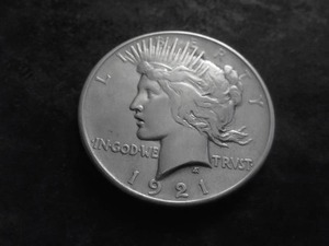 1921 Peace Silver Dollar High Relief