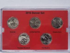 2016 America the Beautiful Mint Quarter Collection - Denver Mint Edition-5 coins