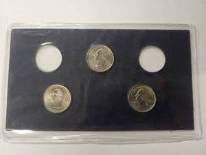 1999 P State Quarters unc - 3 coins Almost Uncirculated
