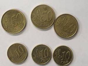 10 Euro Cent50 Euro Cent 3 each