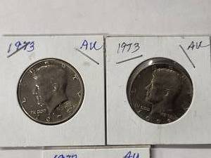 1973 Kennedy Half Dollars  Almost Uncirculated
