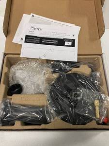 lot 6 image: Brand New Pfister 8P8-WS2-VEDB Vedra Single-Handle 3-Spray Tub and Shower Faucet in Matte Black (Valve Included) ($158 Retail Value)