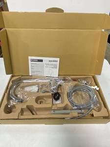 lot 18 image: Brand New Moen 5995 Arbor Single-Handle Pull-Down Sprayer Bar Faucet with Reflex and Power Clean in Chrome ($231 Retail Value)