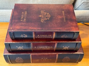 lot 76 image: Set of Three Decorative Faux Books by Uttermost