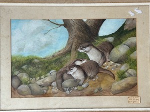 lot 77 image: Vintage Original Framed Watercolor by Jean Day