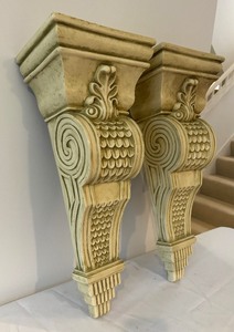 lot 117 image: Pair of Beautiful and Bold Wall Shelves