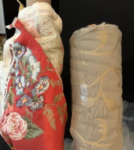 lot 127 image: Six Fantastic Rolls of Fabric