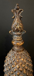 lot 139 image: Pair of Decorative Wooden Finials