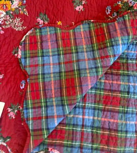 lot 148 image: Two Reversible Throw Blankets