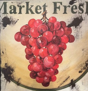 lot 197 image: Market Fresh Grape Jam Print by Deb Collins