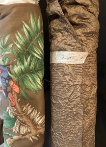 lot 235 image: Six Fantastic Rolls of Fabric