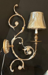 lot 239 image: Pair of Stylish Wall Mount Light Fixtures