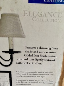 lot 270 image: Pretty Lighted Wall Sconce by Progress Lighting, New in Box