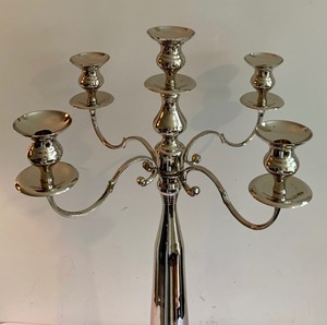lot 283 image: Large Stunning Silver Candelabra