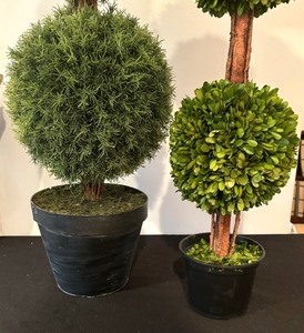 lot 89 image: Two Terrific Faux Topiary Plants