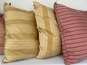 lot 411 image: Four New Large Feather and Down Accent Pillows