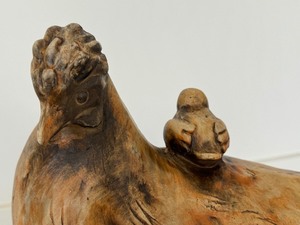 lot 412 image: Decorative Resin Chicken Figurine on Nest
