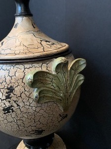 lot 480 image: Gorgeous Vintage Look Lidded Vessel
