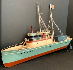 lot 296 image: Beautiful Metal Model Ship