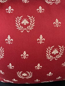 lot 297 image: Pair of Pretty Maroon and Gold Accent Pillows