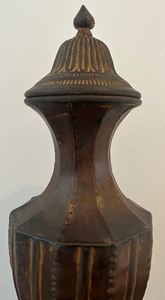 lot 503 image: Tall Metal Urn Decor
