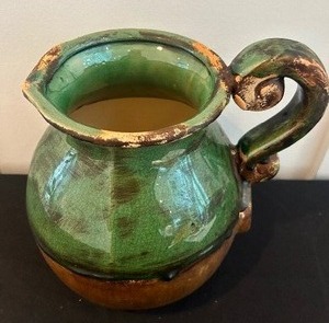 lot 506 image: Pretty Pottery Decorative Rustic Style Pitcher
