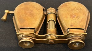 lot 513 image: Vintage Brass Binoculars from India