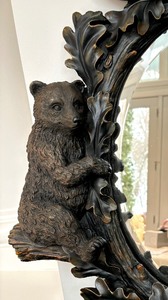 lot 381 image: Bear Motif Mirror