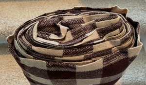 lot 394 image: 12 12 Yards of Plaid Fabric