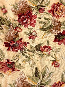 lot 426 image: Two Panels of Custom Made Floral Draperies