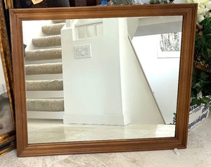 lot 433 image: Wooden Framed Wall Mirror