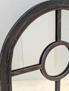 lot 136A image: Large Bronze Arched Wall Mirror