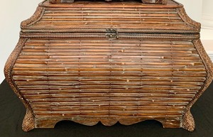 lot 491 image: Fantastic Stacking Ratan Storage Chests