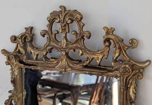 lot 417A image: Elegant Gold Wall Mirror by Vanguard Studios