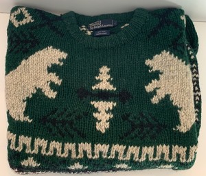 lot 539 image: Gorgeous Hand Knit Ralph Lauren WinterChristmas Sweater