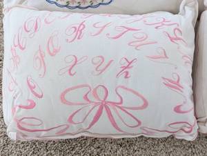 lot 595 image: Three Charming Embroidered Pillowcases