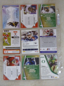 lot 11 image: 9 Different Autographed Football Cards