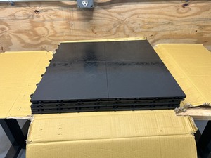 lot 41 image: Lot of 28 Dance Tiles- 24 x 24- Black