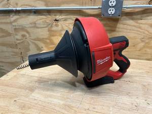 lot 47 image: MILWAUKEE M12 12-Volt Lithium-Ion Cordless Drain Snake Auger With 516 in. x 25 ft. Cable (Tool Only)