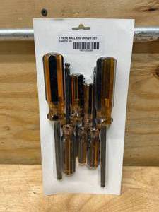 lot 95 image: 7 Piece Ball End Driver Set (764 to 38)