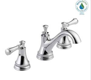 lot 17 image: DELTA Silverton 8 in. Widespread 2-Handle Bathroom Faucet in Chrome