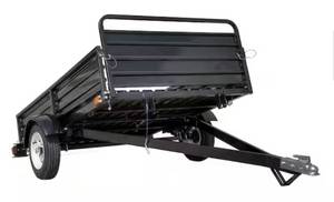 lot 10 image: DK2 1639 lb. Payload Capacity 4.5 ft. x 7.5 ft. Utility Trailer Kit with Bed Tilt and Collapsing Ends to Extend Bed to 12 ft (retails for $1559.99)