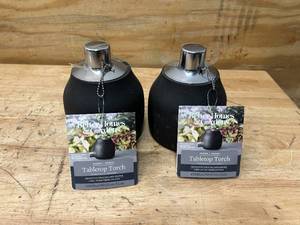 lot 44 image: BETTER HOMES & GARDENS Lot of 2- Tabletop Torches